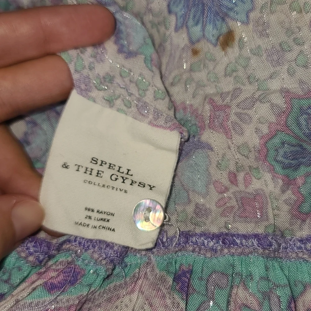 Spell designs poinciana playdress lilac wild thing lavender mini dress xxs play - Picture 13 of 16